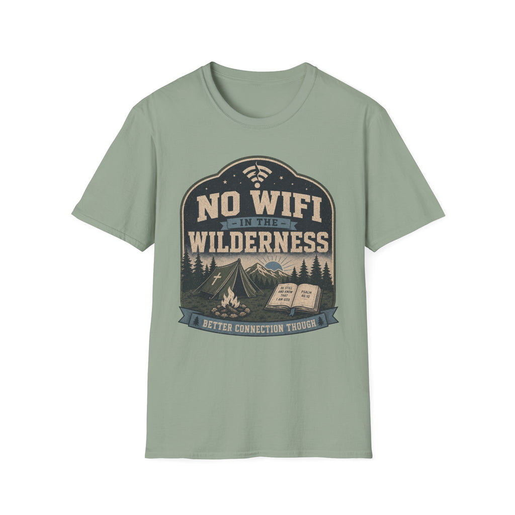 No Wifi in the Wilderness T-Shirt
