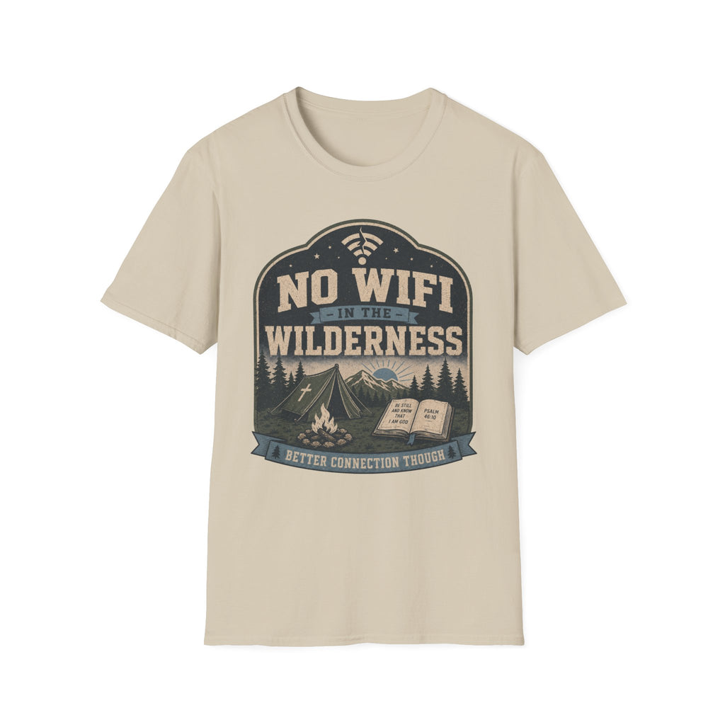 No Wifi in the Wilderness T-Shirt