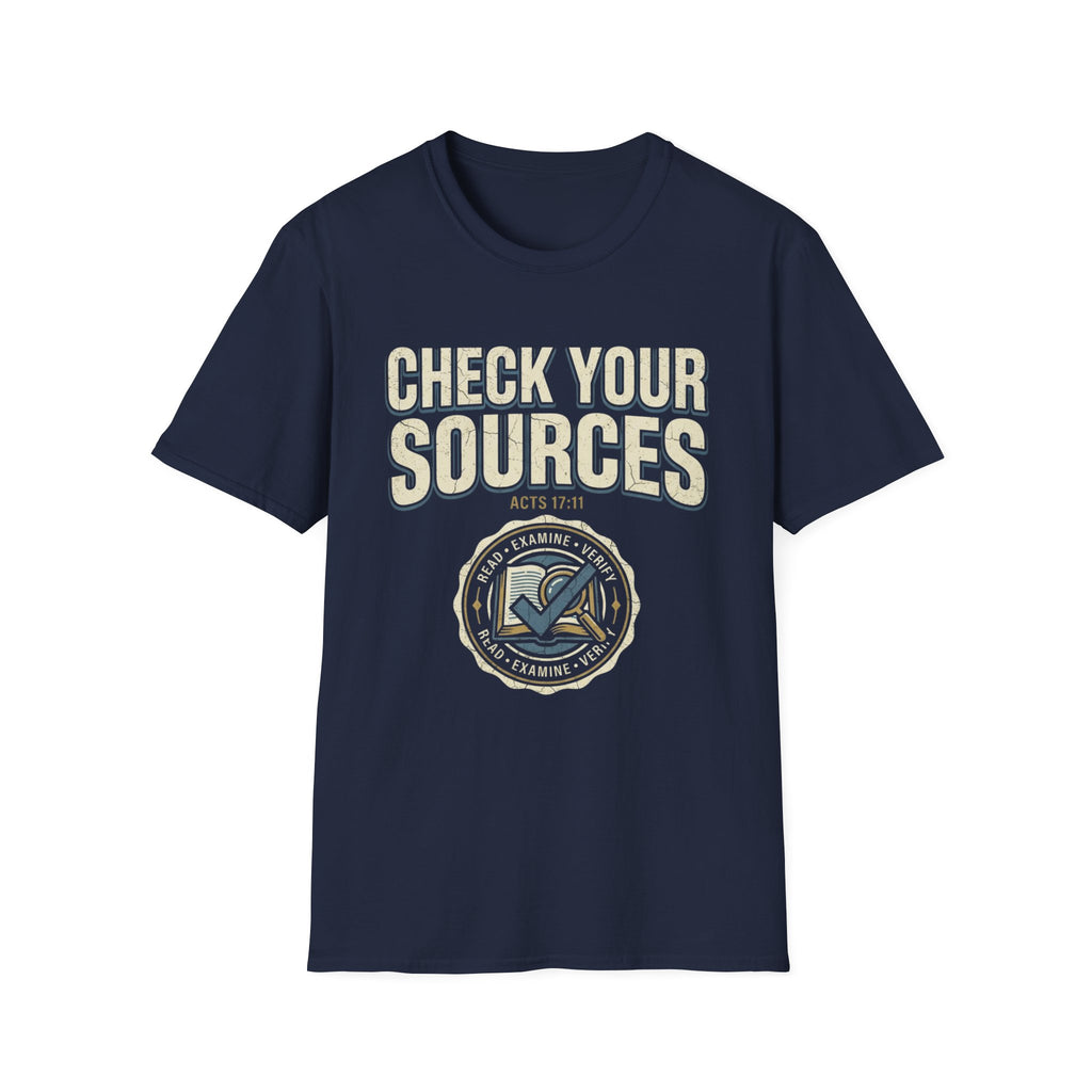 Check Your Sources T-Shirt