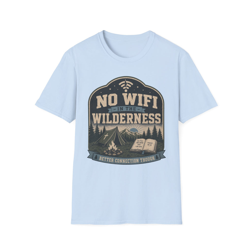 No Wifi in the Wilderness T-Shirt